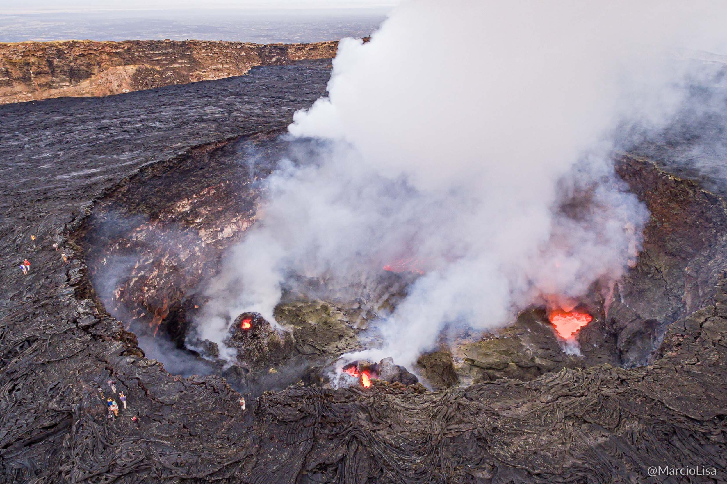 Cratera do vulcão Erta Ale, Etiópia