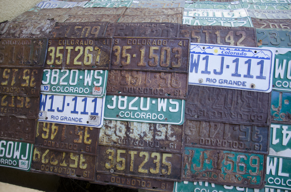 Colorado culture in a license plate