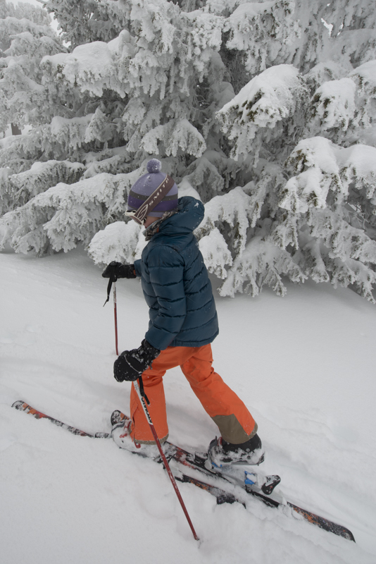 The 4500 Contour Startup binding clips into a downhill binding for the uphill, and then is removed for downhill shredding.