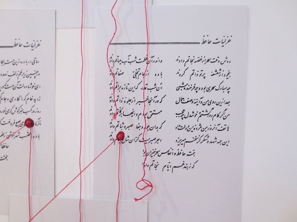 Detail of "100 Destinies, 2015," by Nazanin Hedayat Munroe.