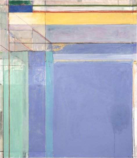 "Ocean Park #79 (1975), by Richard Diebenkorn. Museum of Modern Art, Fort Worth, Texas. ©The Estate of Richard Diebenkorn. Source: http://www.themodern.org/ocean-park-79