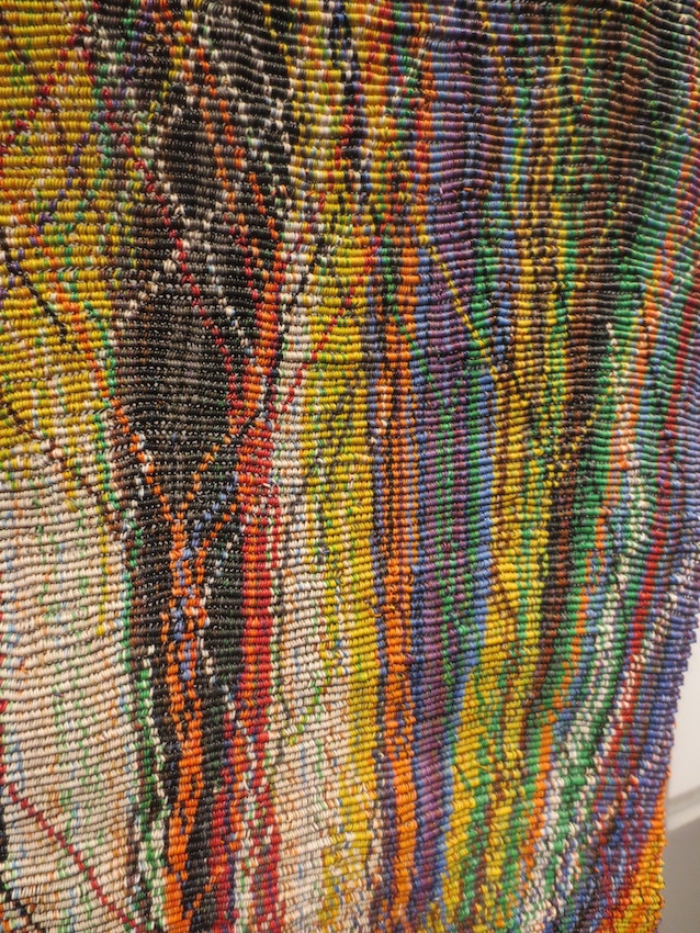 Detail of Telephone Wire Wall Hanging (2006), by Clare Graham.