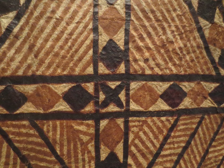 Detail of Samoan bark cloth (siapo).