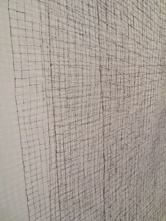 Side detail of "Wall of Windows" (1990), by Rebecca Medel.