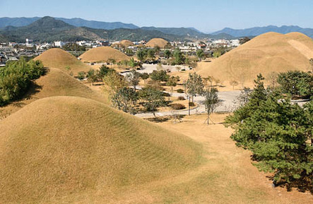 Kyŏngju: royal tombs of the Silla. Photo by Janet Wishnetsky/Comstock, Inc. Source: www.britannica.com