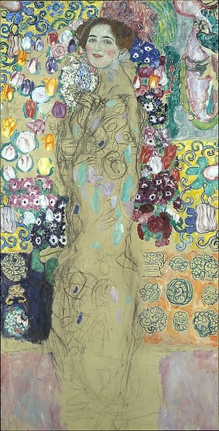 Posthumous Portrait of Ria Munk III (1917-1918), by Gustav Klimt. The Lewis Collection, The Met Breuer, New York.