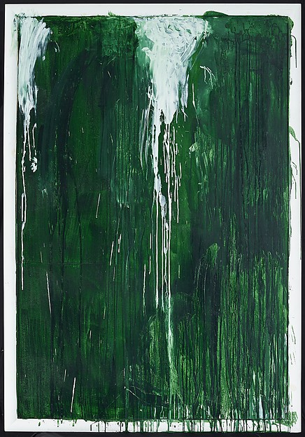 "Untitled I (Green Paintings)" (ca. 1986), by Cy Twombly. ©Cy Twombly Foundation.