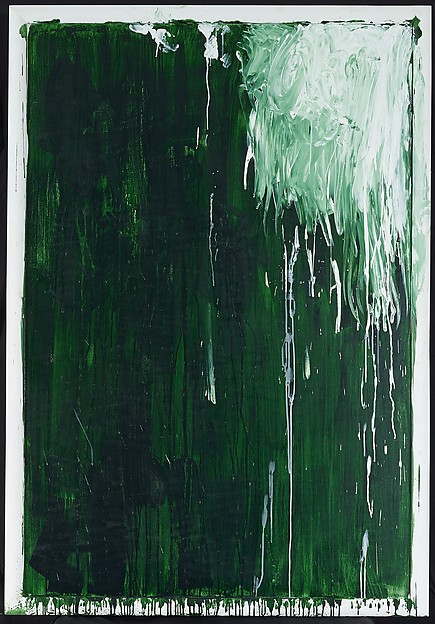 "Untitled II (Green Paintings)" (ca. 1986), by Cy Twombly. ©Cy Twombly Foundation.