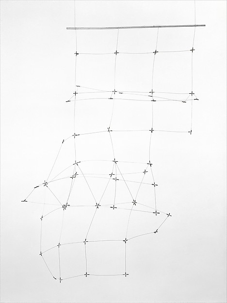 "Reticulárea cuadrada 71/6" (1971-1976), by Gego (Gertrud Goldschmidt). Colección Patricia Phelps de Cisneros. © Fundación Gego.The Met Breuer, New York.