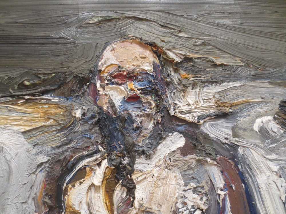 Detail of "Walking Man #2" (1959), by Nathan Oliveira. Museum of Modern Art, San Francisco.
