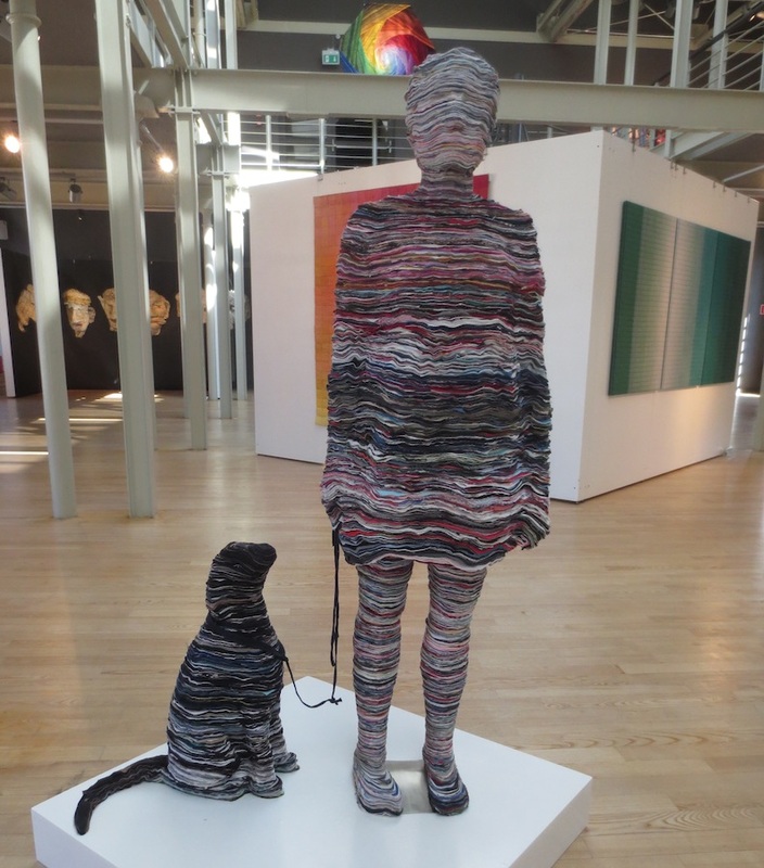 "Beautiful Waiting" (2015), by Sylwia Jakubowska. International Triennale of Tapestry 2016, Biała Fabryka ("White Factory"), Lodz, Poland.