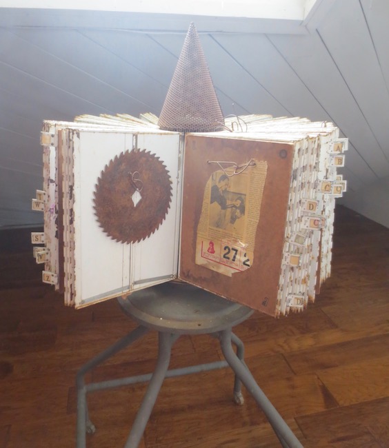 Gigolo (1989), by George Herms. Found objects. Gatehouse Gallery.
