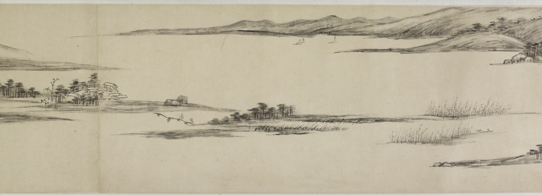 "Free Spirits among Streams and Mountains: A Chinese Handscroll," by Wang Yuan-ch'i (1645-1715). The Walters Art Gallery, Baltimore. Source: https://commons.wikimedia.org