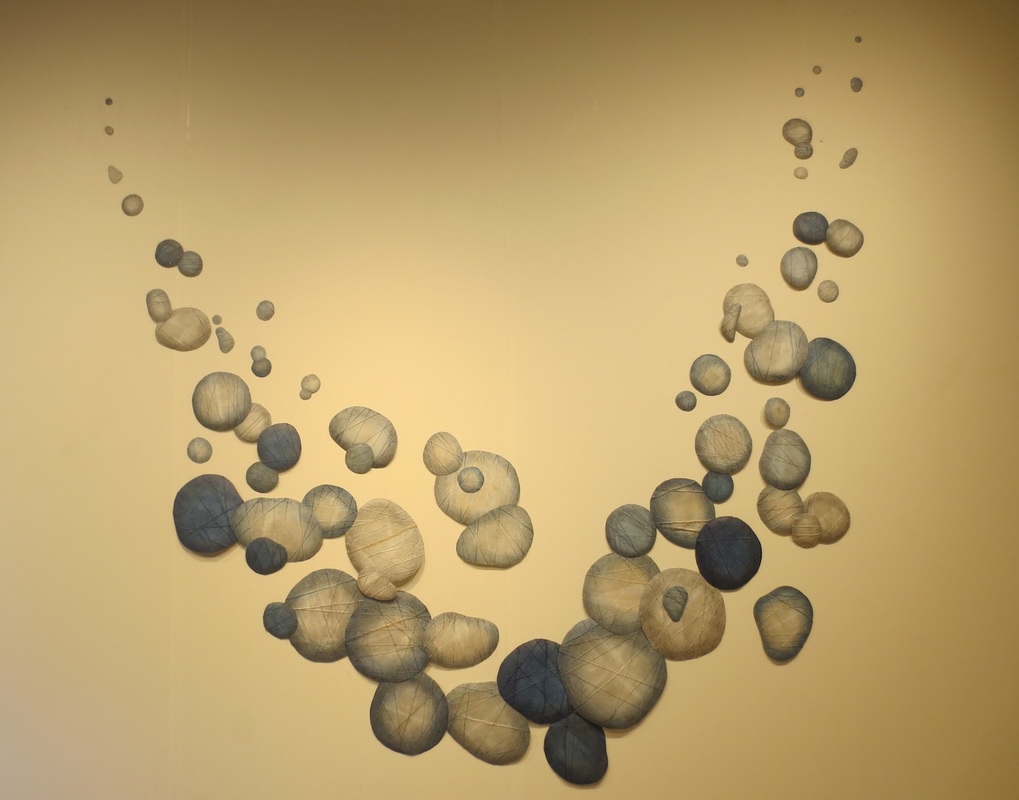 "Puku, Puku, Puchi, Puchi," by Yoko Kataoka (Tokyo). "Best of Show" at Fiber Arts VII (2015), Sebastopol Center for the Arts, Sebastopol, CA.