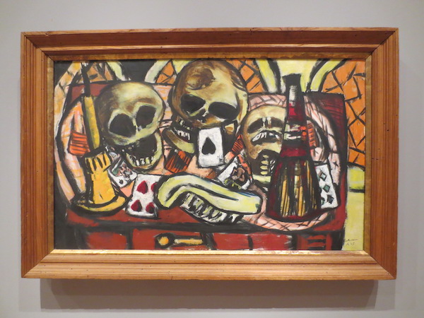 "Still Life with. Three Skulls" (1945), by Max Beckmann. Museum of Fine Arts, Boston.