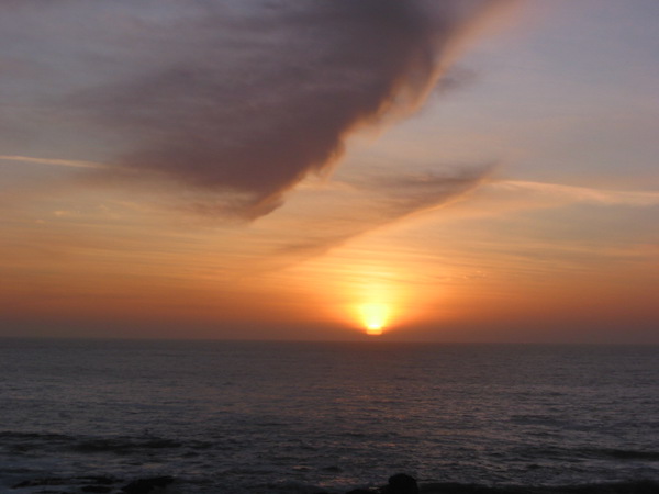 Sunset at the Pacific Ocean