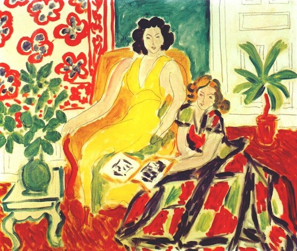 "Yellow and Plaid Dresses" (1941), by Henri Matisse. Source: https://theartstack.com/artist/henri-matisse/yellow-and-plaid-dresses