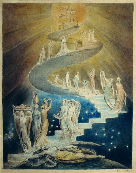 Jacob's Ladder (c. 1805), by William Blake. British Museum, London. Source: https://commons.wikimedia.org/