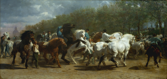 The Horse Fair (1852-55), by Rosa Bonheur. Metropolitan Museum of Art, New York. Source: https://commons.wikimedia.org/