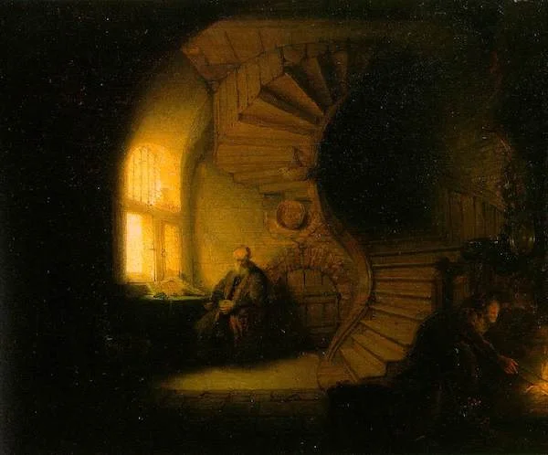 "The Philosopher in Meditation" (1632), by Rembrandt van Rijn. The Louvre, Paris. Source: https://commons.wikimedia.org/