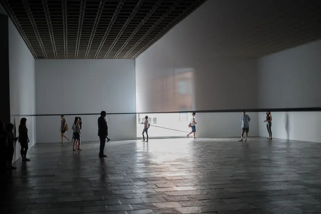 "Scrim Veil—Black Rectangle—Natural Light" (1977), by Robert Irwin. Whitney Museum of American Art, New York. Source: https://commons.wikimedia.org/