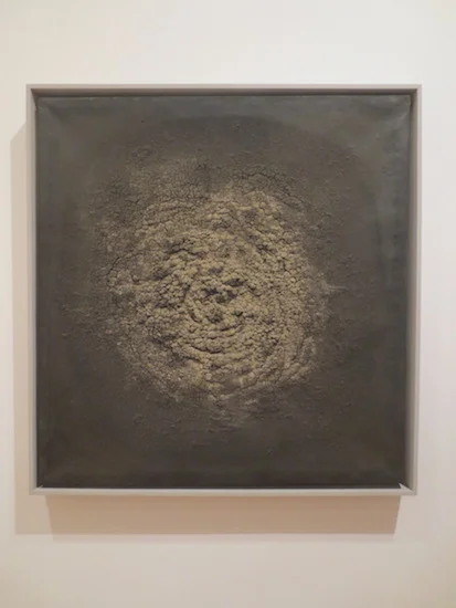 "Untitled" (1963), by Marcos Grigorian. Dried earth on canvas. Museum of Modern Art, New York.