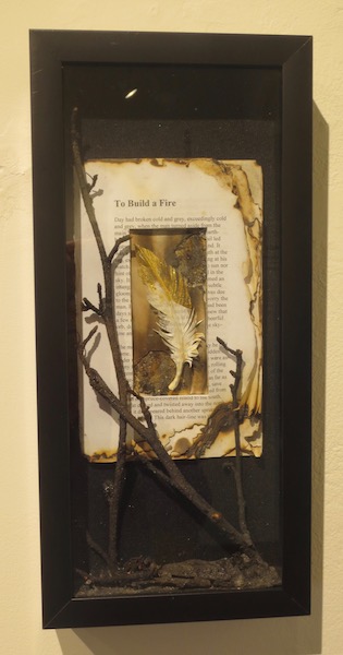 "Phoenix Rising from the Ashes," by Susan Larson. Marin MOCA, Novato, CA.