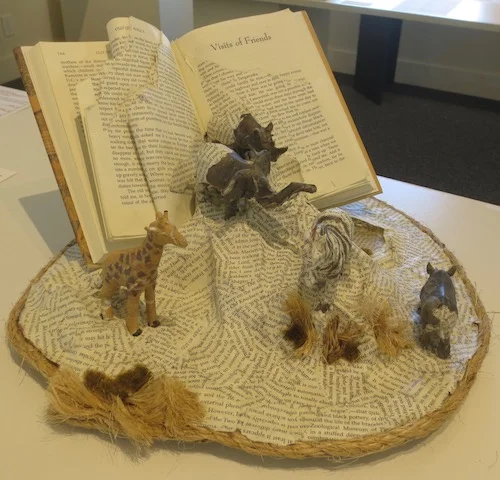 "Out of Africa," by Carol Allen. Marin MOCA, Novato, CA.