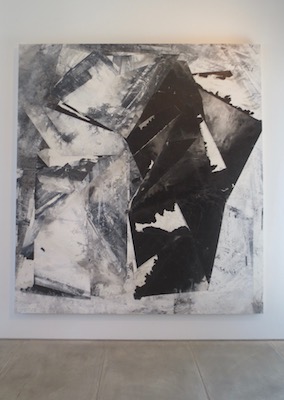 "Merged with Variant Geometries" (2017), by Zheng Chongbin. Ink and acrylic on paper, mounted on aluminum.