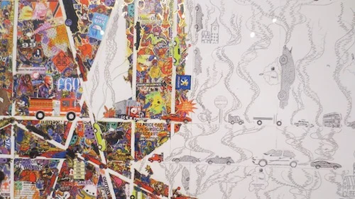 Detail of “Buddha in Our Times” (2010), by Gonkar Gyatso.