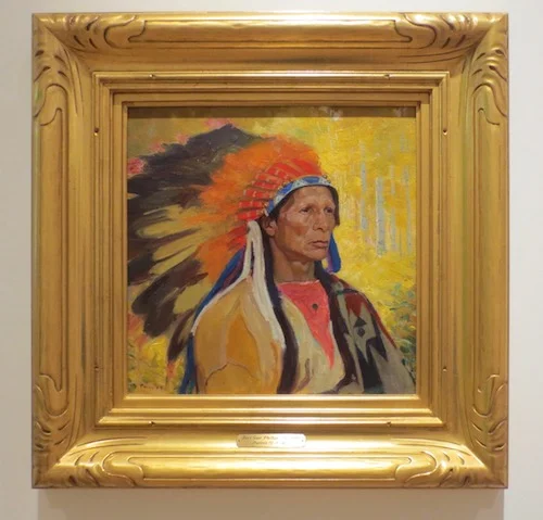 Portrait of a Chief (c.1925), by Bert Geer Phillips. Oil on board. Tacoma Art Museum.
