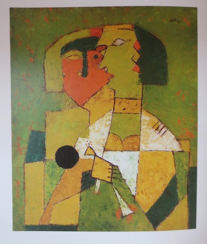 Untitled (1955), by V.S. Gaitonde. Oil on canvas; 30 x 22 inches. Source: Sandhini Poddar, V.S. Gaitonde: Painting as Process, Painting as Life (New York, Munich, London: Prestel/DelMonico Books, 2014).