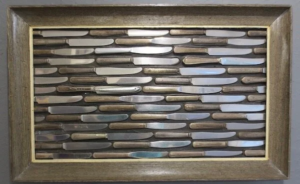 School of Knives , by Larry Fuente. mixed media
