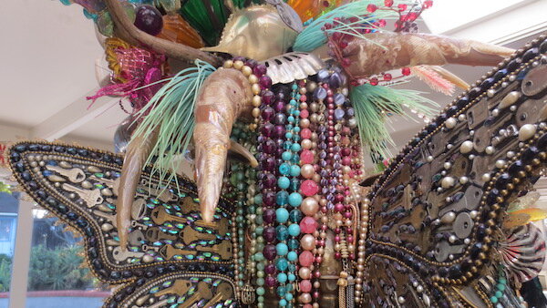 Detail of Mona Looza , by Larry fuente.