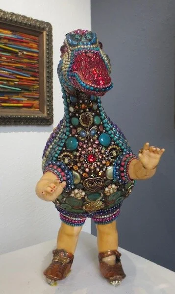 Mother Duck , by Larry Fuente. mixed media