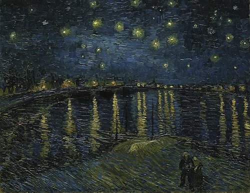 La Nuit Ã©toilÃ©e  (Starry Night) (1888), by Vincent van Gogh. MusÃ©e dâ€™Orsay, Paris. Source: commons.wikimedia.org/
