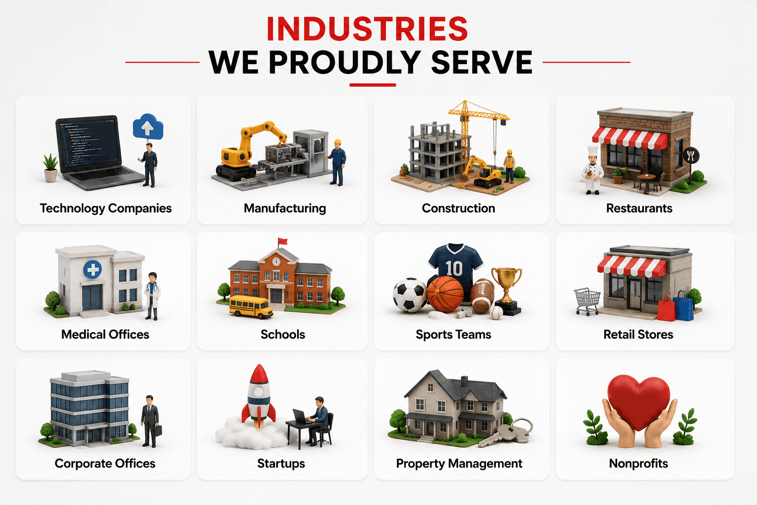 We Proudly Serve