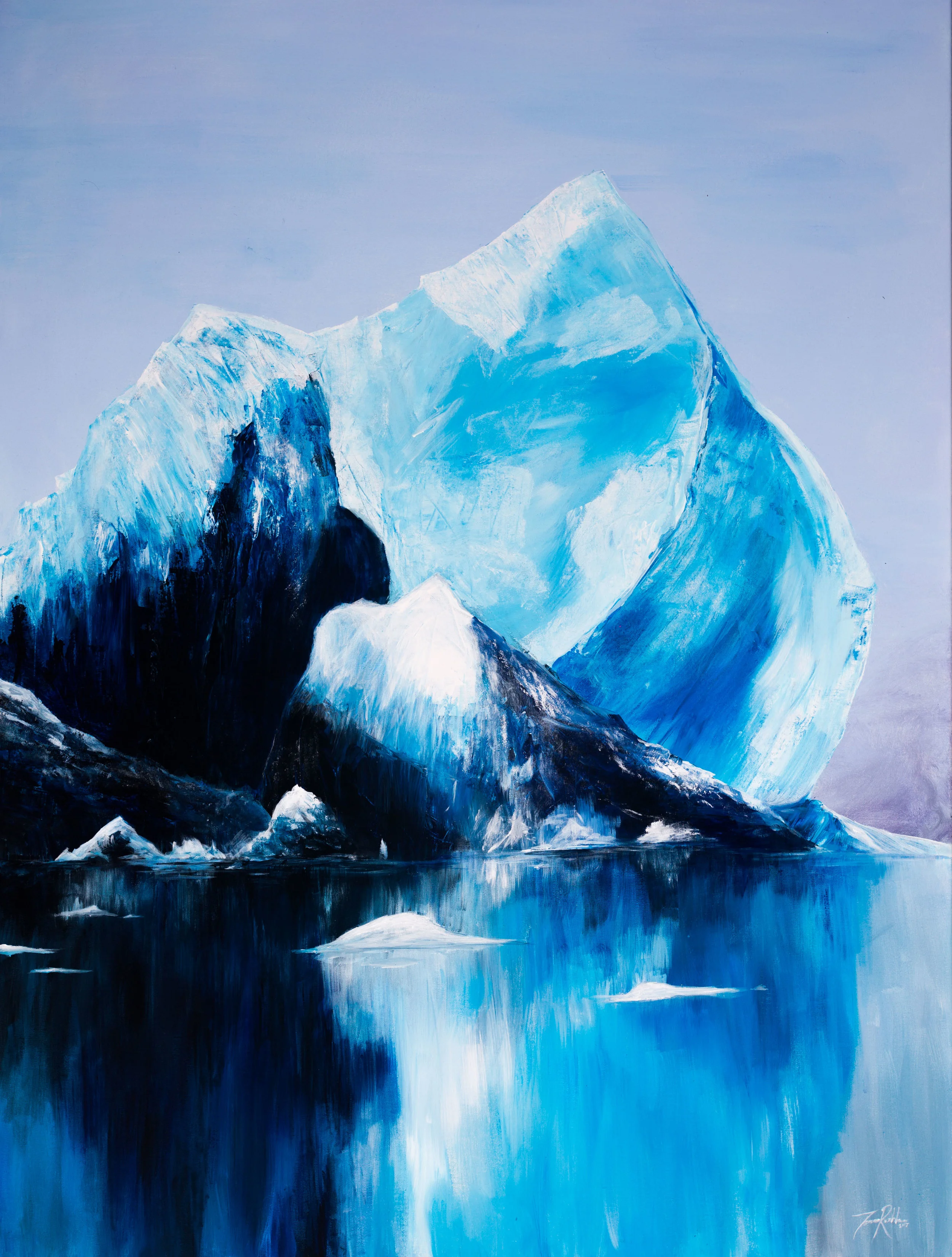 The Melting Earth, 2017 36"x48" - $1500