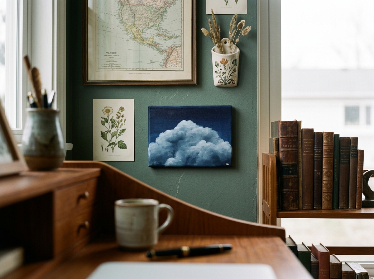 Mini Cloud Puff - Original Artwork