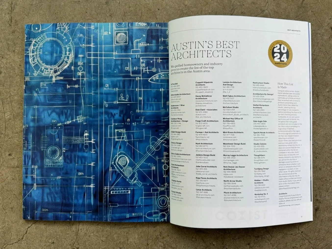 MFA Named Among "Austin's Best Architects" by Austin Home Magazine