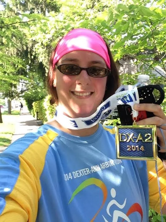 Wave 8 skater Amber W. at 2014 Dexter-Ann Arbor Run