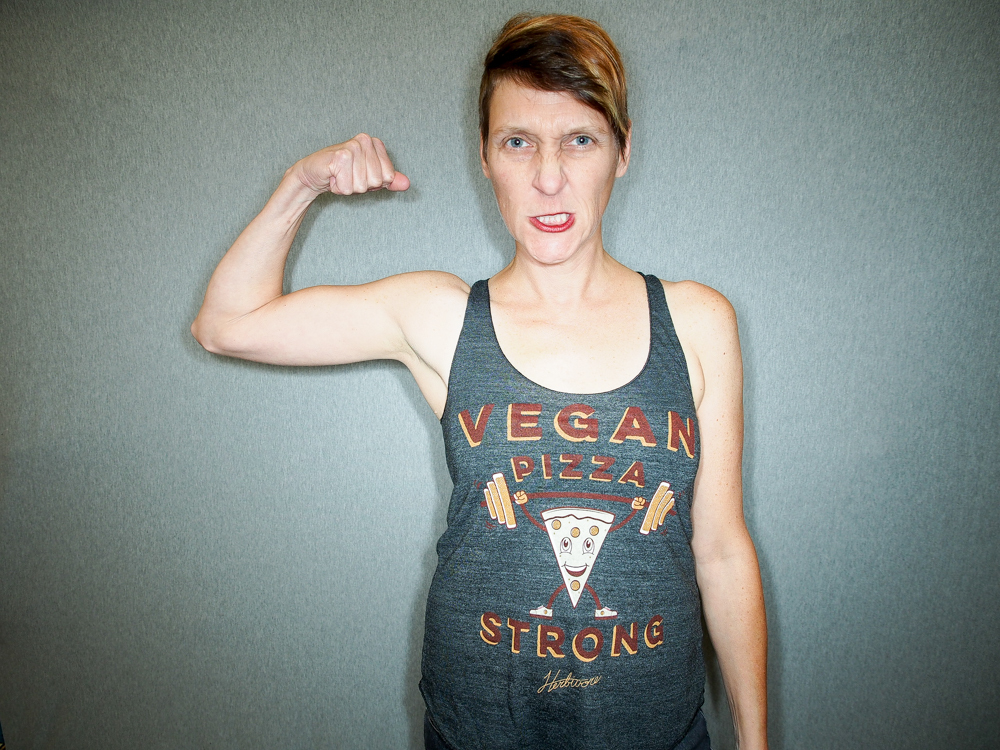 This isn't Scream, but like Scream they're vegan and strong. Image via Herbivore Clothing