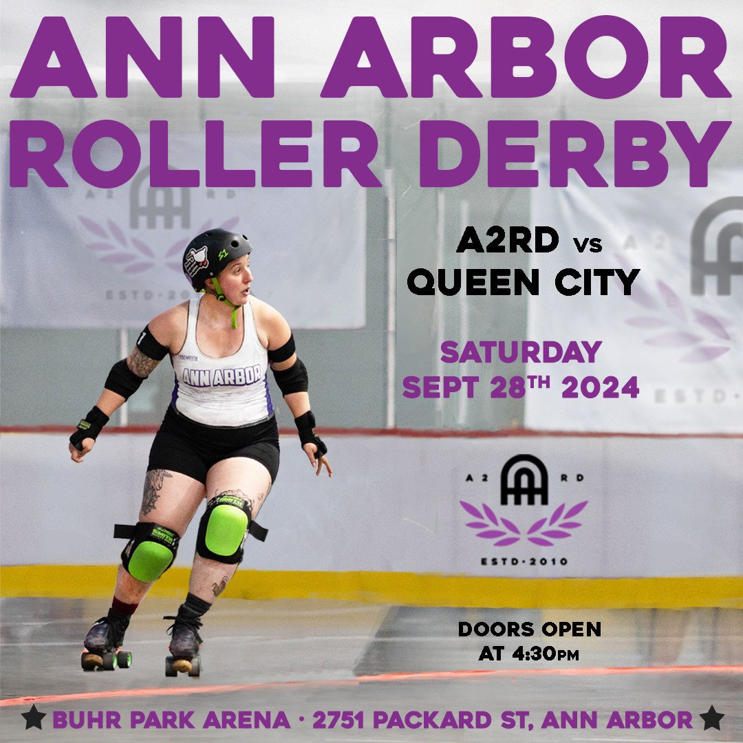 Here&rsquo;s your last chance to see A2RD at our last home game of the season! Watch our A team face off against one of our biggest rivals in an intense rematch from NANE Regionals, Queen City Roller Derby&rsquo;s Lake Effect Furies! Our B team will 