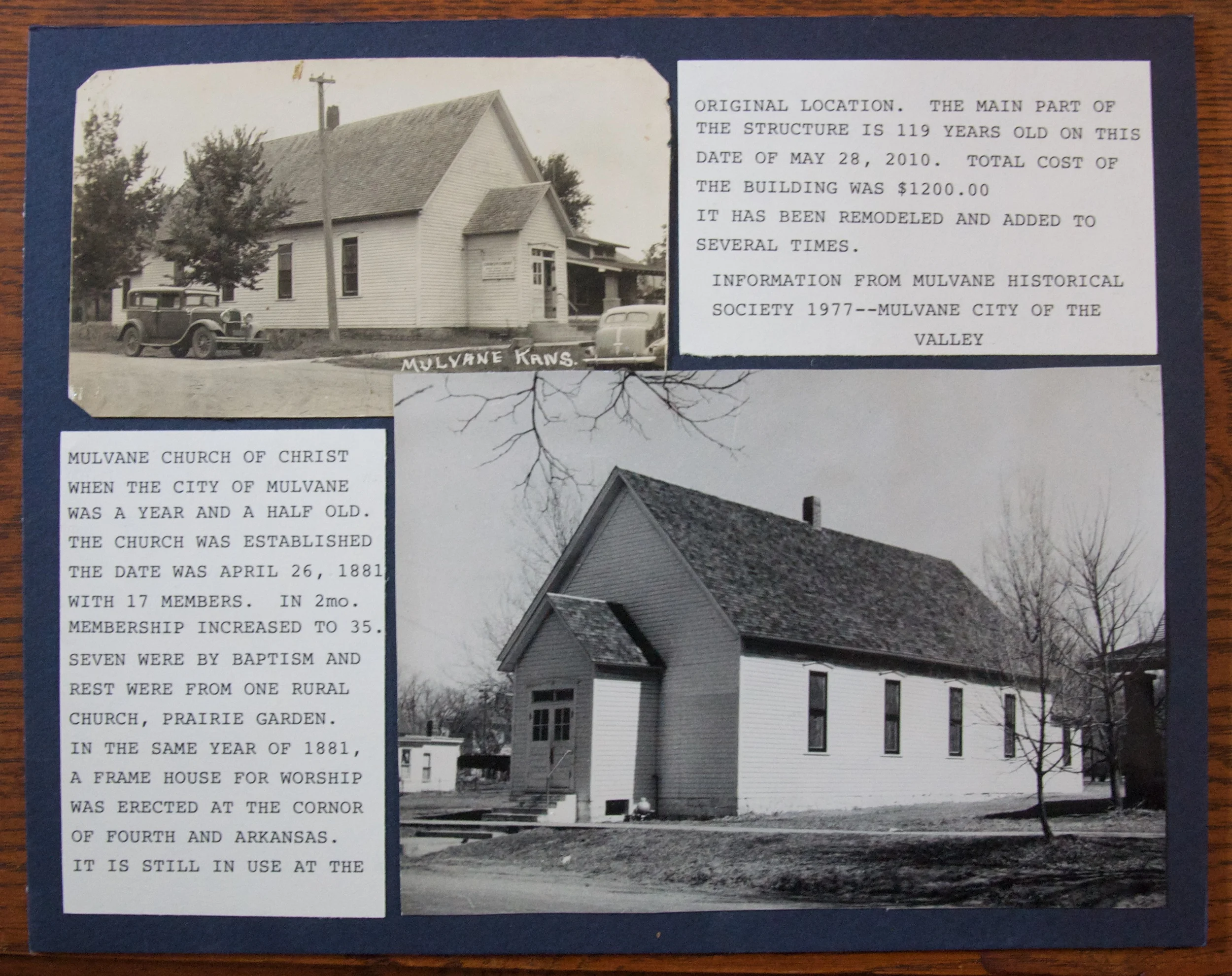 Mulvane museum Display.