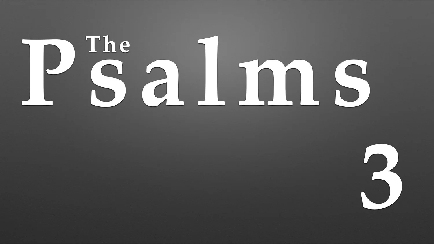Psalm 3
