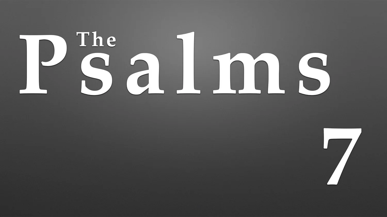 Psalm 7