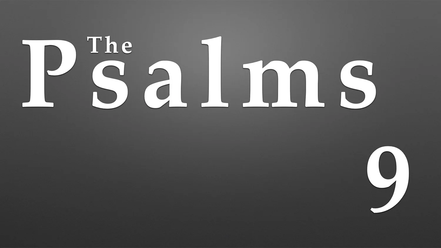 Psalm 9