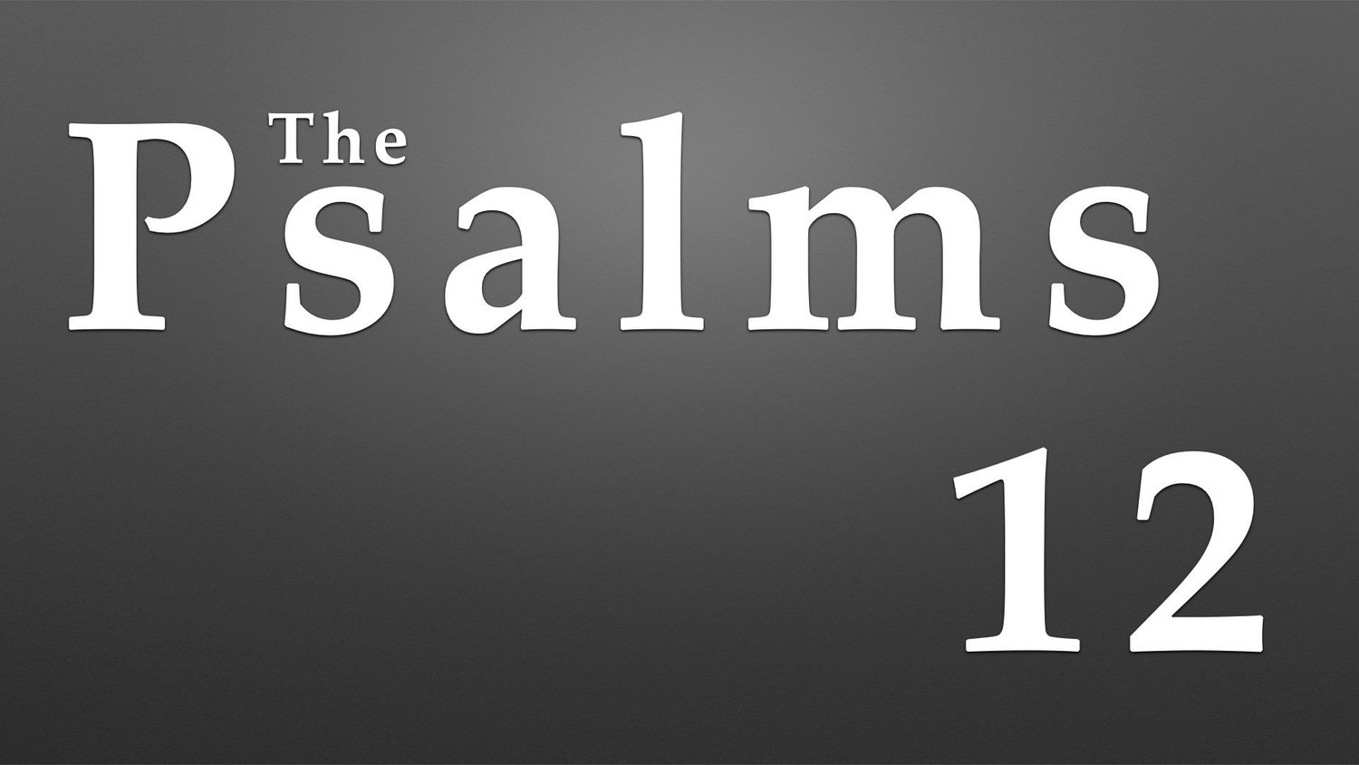 Psalm 12