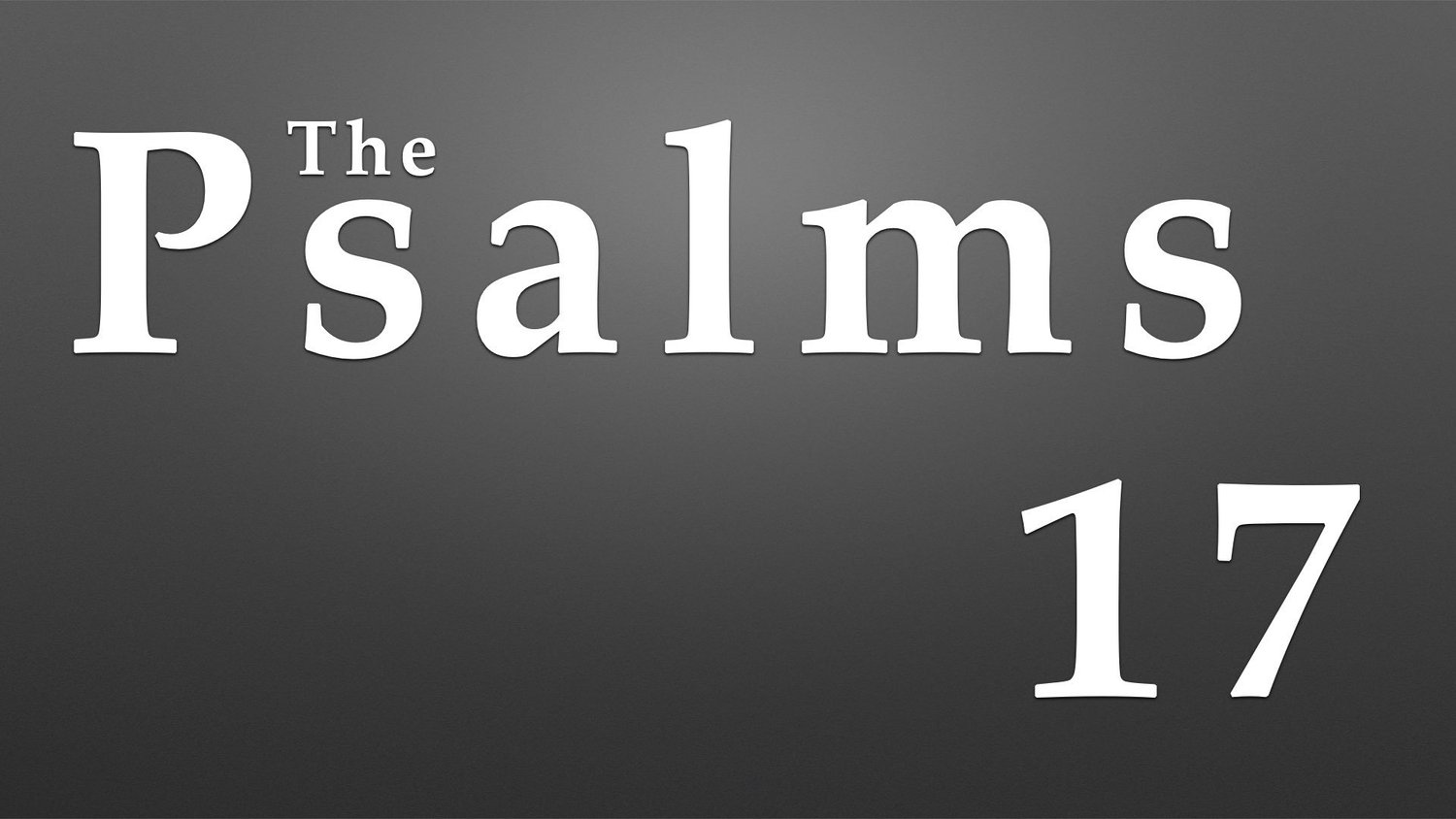 Psalm 17