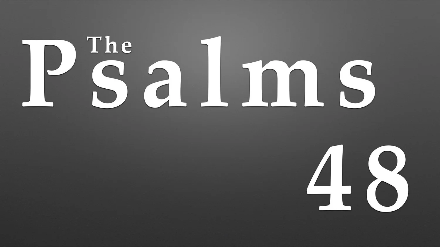 Psalm 48